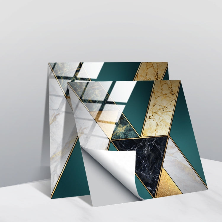 PVC Crystal Covered Film Geometric Pattern Tile Wall Sticker, 20 PCS 10cm