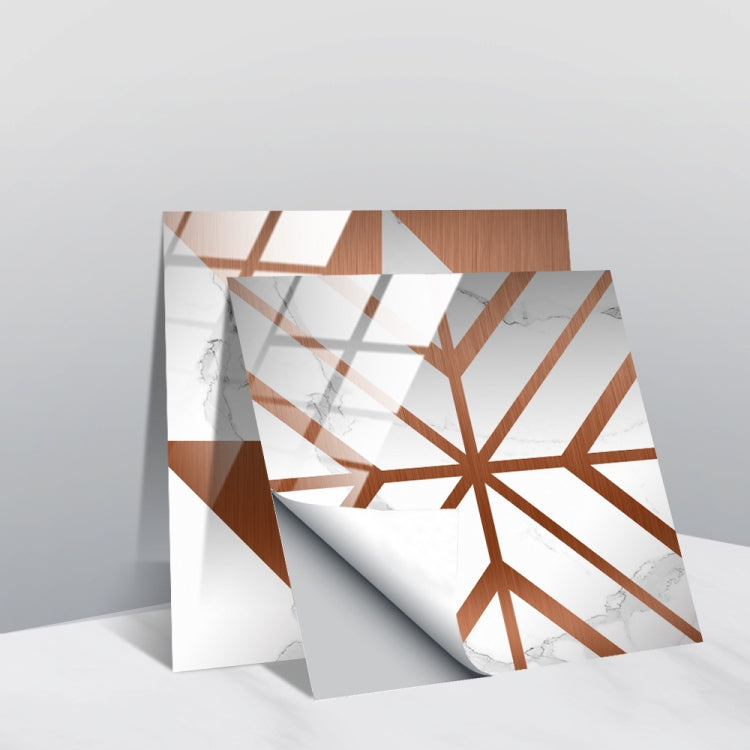 PVC Crystal Covered Film Geometric Pattern Tile Wall Sticker, 20 PCS 10cm