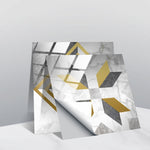 PVC Crystal Covered Film Geometric Pattern Tile Wall Sticker, 20 PCS 10cm