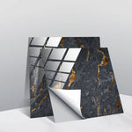 PVC Crystal Covered Film Geometric Pattern Tile Wall Sticker, 20 PCS 10cm