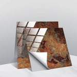 PVC Crystal Covered Film Geometric Pattern Tile Wall Sticker, 20 PCS 10cm