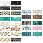 PVC Crystal Covered Film Geometric Pattern Tile Wall Sticker, 20 PCS 10cm