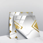 PVC Crystal Covered Film Geometric Pattern Tile Wall Sticker, 20 PCS 15cm