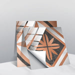 PVC Crystal Covered Film Geometric Pattern Tile Wall Sticker, 20 PCS 15cm