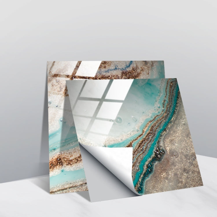 PVC Crystal Covered Film Geometric Pattern Tile Wall Sticker, 20 PCS 15cm