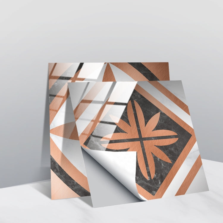 PVC Crystal Covered Film Geometric Pattern Tile Wall Sticker, 20 PCS 20cm