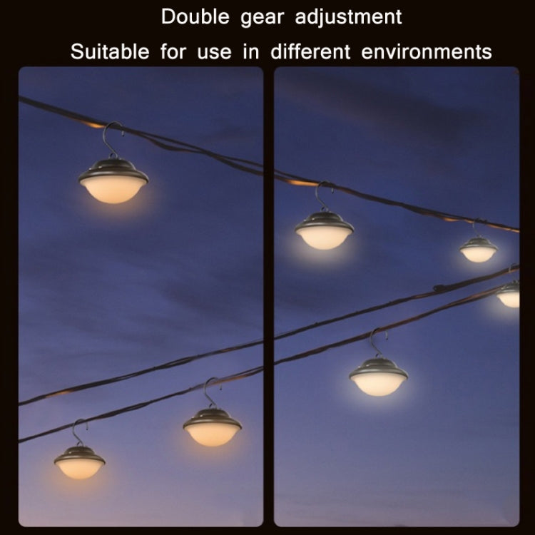 Outdoor Portable Hanging USB Charging Camping Light, Black, Beige