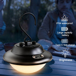 Outdoor Portable Hanging USB Charging Camping Light, Black, Beige