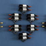 Wall Mounted Wine Rack Kitchen Dining Room Hanging Wine Glass Wine Bottle Rack, Wine Bottle, Hanging Cup