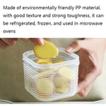 A2958 Chopped Onion Garlic Refrigerator Preservation Box with Lid, Small, 6-pieces / Sets