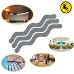 24pcs /Bag Wavy Shaped Gravel Pattern Bathtub Non-Slip Sticker, 1.3 x 18cm