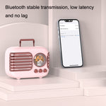 مكبر صوت بلوتوث محمول USB بجودة صوت HD DW09، وردي، أزرق، أصفر، أزرق فاتح