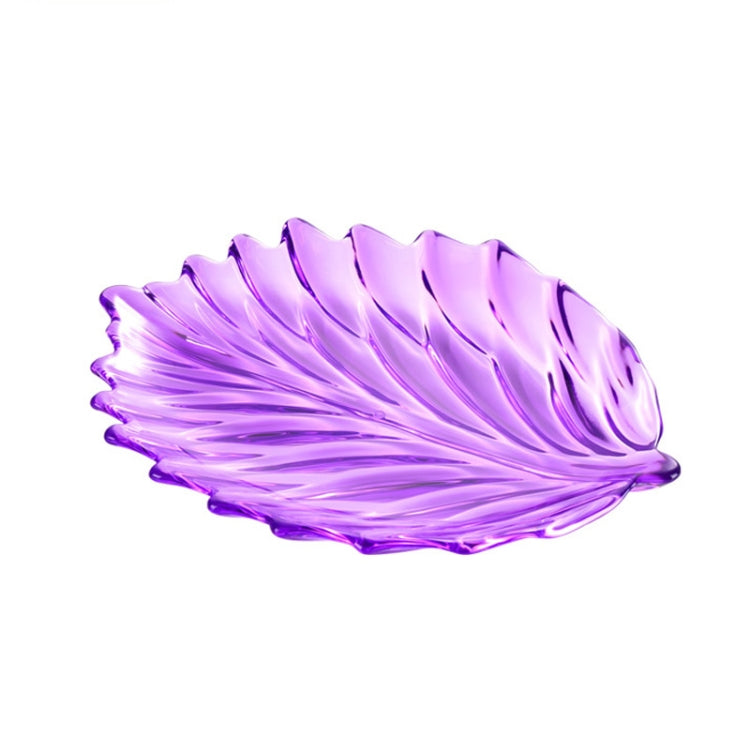 صينية فاكهة على شكل ورقة أكريليك ورف، النمط:، طبق (شفاف)، طبق (أزرق)، طبق (كهرماني)، طبق (بنفسجي)، رف (ذهبي)، رف (أسود)