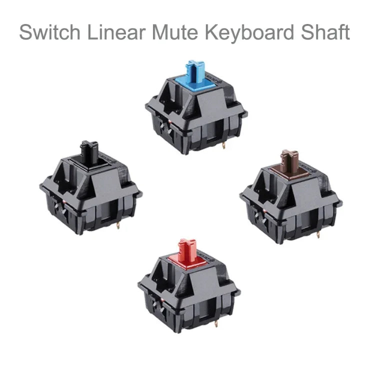 10PCS Cherry Shaft MX Switch Linear Mute Keyboard Shaft, Black Shaft, Red Shaft, Tea Shaft, Blue Shaft, White Shaft, Green Shaft, Silver Shaft, Mute Red Shaft, Mute Black Shaft