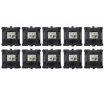 10PCS Cherry Shaft MX Switch Linear Mute Keyboard Shaft, Black Shaft, Red Shaft, Tea Shaft, Blue Shaft, White Shaft, Green Shaft, Silver Shaft, Mute Red Shaft, Mute Black Shaft