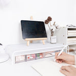 Computer Elevated Rack Monitor Bracket Storage Rack,Style:, Single Layer, Lengthen Single Layer, Double Layer, Single Layer+Three Layers, Double Layer+Three Layers