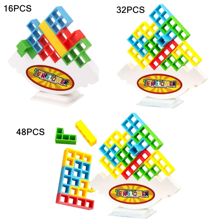 Balance Swing Stack High Building Blocks Parent-Child Board Game, 32 PCS, 48 PCS