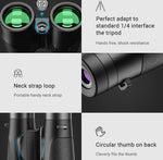 APEXEL 10x42 Fixed Focus Binoculars  Autofocus Telescope, APL-RB10X42A