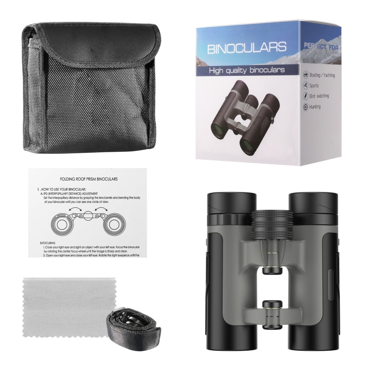 APEXEL 10 x 25 Binoculars  BAK4 Prism Zoom Telescope for Bird-watching Hunting Hiking, APL-RB10X25