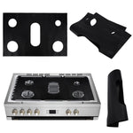 Gas Stove 5-hole Oil-proof Pad Teflon Protective Cover Anti-dirty Pad, 0.2mm, 0.3mm, 0.4mm