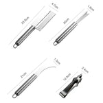 4 In 1 Stainless Steel Pineapple Knife Fruit Knife Sugar Cane Peeler, Pineapple Knife