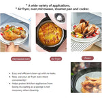 50pcs / Box Air Fryer Liner Baking Oil-absorbing Oil-proof Paper Tray, Normal Color 50 PCS, White 50 PCS