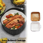 50pcs / Box Air Fryer Liner Baking Oil-absorbing Oil-proof Paper Tray, Normal Color 50 PCS, White 50 PCS