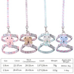 Rabbit Head Type Cat Traction Rope Anti-breakaway Adjustable Cat Leash, Small Suitable for Within 3kg, Large Suitable for 3-6kg