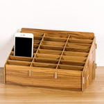 D-86 Office Conference Classroom Mobile Phone Storage Box, Style:, 12 Grids (Walnut), 12 Grids (Oak), 24 Grids (Walnut), 36 Grids (Walnut), 36 Grids (Oak), 48 Grids (Walnut), 48 Grids (Oak), 60 Grids (Walnut), 60 Grids (Oak)
