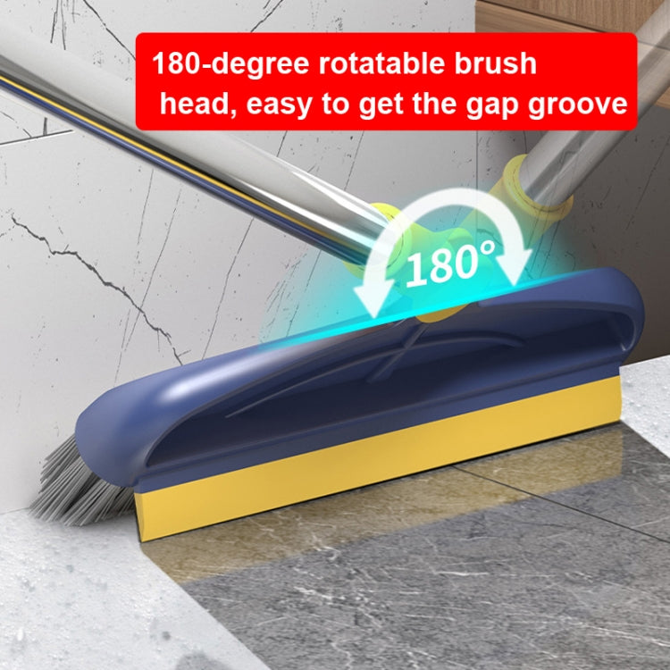 Hard Bristle Crevice  Brush Long Handle Floor Brush Wiper,Style:, 2-section Rod, 3-section Rod