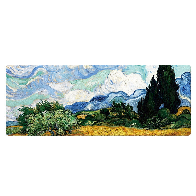 Am002 Large Oil Painting Desk Rubber Mouse Pad, 300x800x5mm Locked, 400x900x4mm Locked, 400x900x5mm Locked, 300x800x1.5mm Unlocked, 300x800x3mm Locked, 300x800x4mm Locked