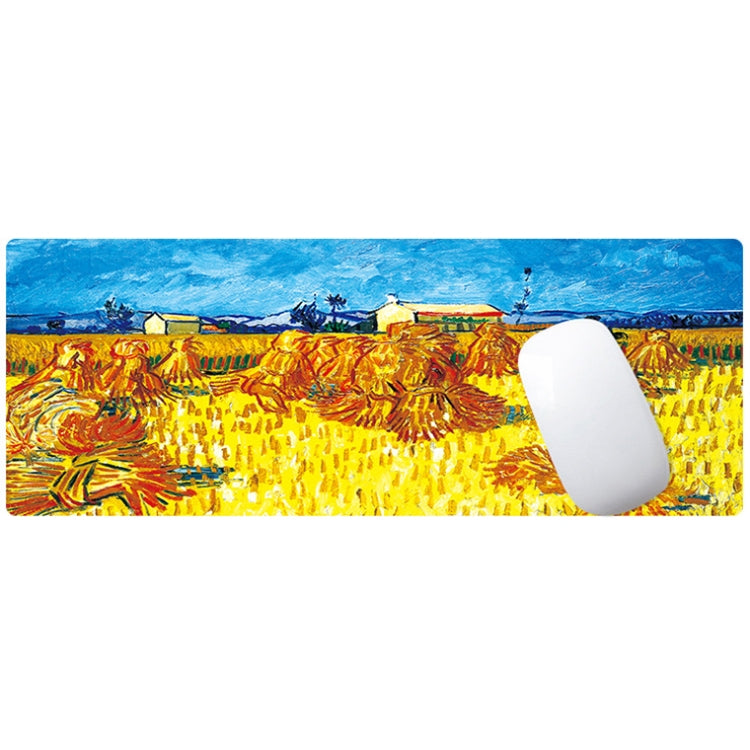 Am002 Large Oil Painting Desk Rubber Mouse Pad, 300x800x5mm Locked, 400x900x4mm Locked, 400x900x5mm Locked, 300x800x1.5mm Unlocked, 300x800x3mm Locked, 300x800x4mm Locked