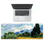 Am002 Large Oil Painting Desk Rubber Mouse Pad, 300x800x5mm Locked, 400x900x4mm Locked, 400x900x5mm Locked, 300x800x1.5mm Unlocked, 300x800x3mm Locked, 300x800x4mm Locked