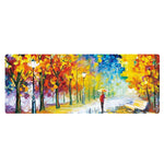 Am002 Large Oil Painting Desk Rubber Mouse Pad, 400x900x1.5mm Unlocked, 400x900x3mm Locked, 400x900x2mm Locked, 300x800x2mm Locked