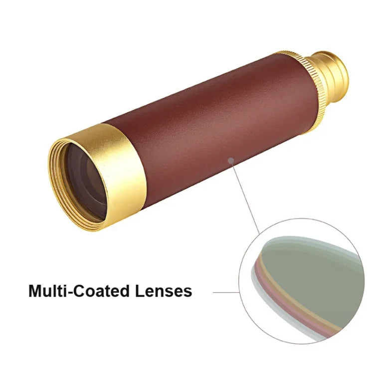 25x32 Pirate High Power Monocular Pocket Telescope,Style:, 25x32 Standard