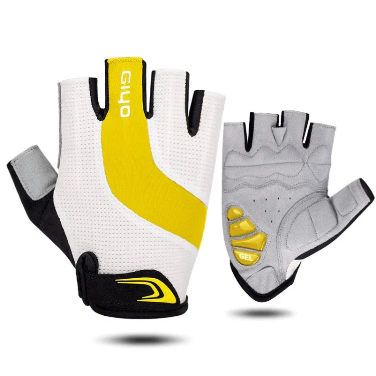 GIYO S-14 Bicycle Half Finger Gloves GEL Shock Absorbing Palm Pad Gloves, S, M, L, XL, XXL