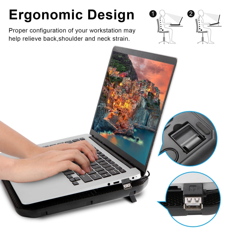 NUOXI M10 Dual USB Laptop Cooler
