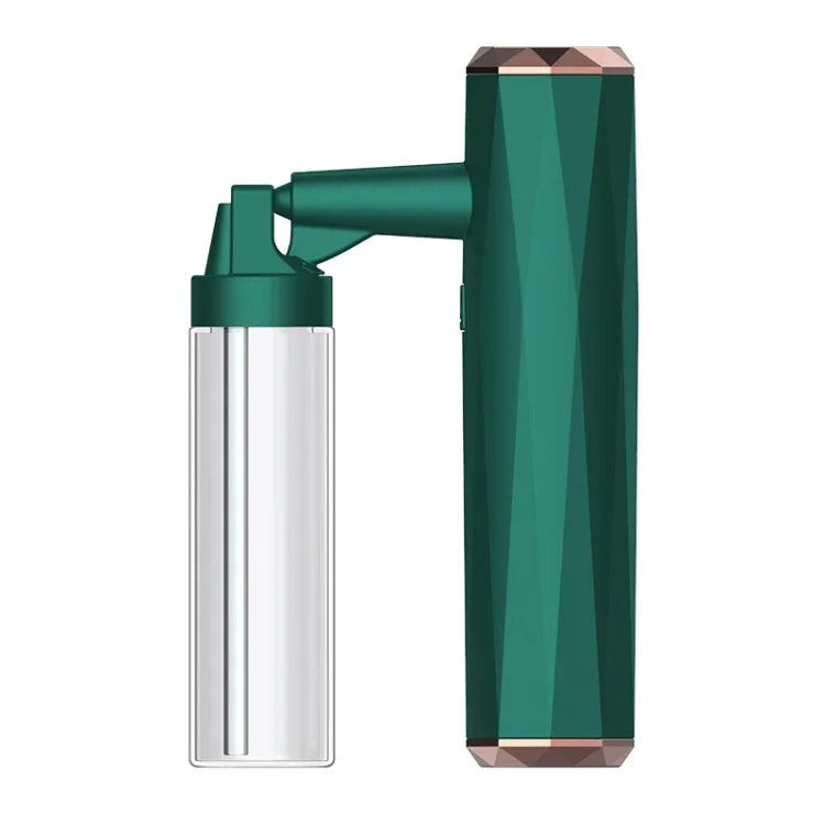 Handheld Blue Light Atomizing Indoor Electric Spray Disinfection Machine, Pearl White, Dark Green