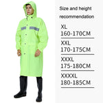 X18 Siamese Raincoat Outdoor Adult Reflective Riding Raincoat, XL, XXL, XXXL, XXXXL
