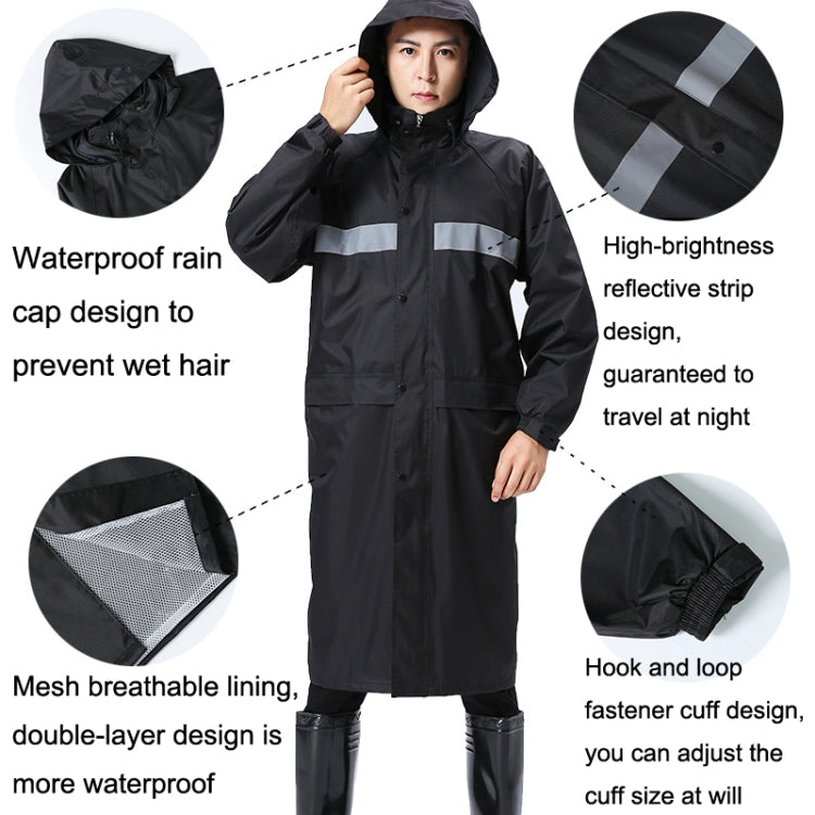 X18 Siamese Raincoat Outdoor Adult Reflective Riding Raincoat, XL, XXL, XXXL, XXXXL