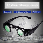 8x Fishing Binoculars Zoomable Telescope Glasses ,Style:, Only Telescope, Telescope+Gray Clip, Telescope+Yellow Clip, Telescope+Red Clip, Telescope+Gray Yellow Clip, Telescope+Gray+Red Clip, Telescope+Yellow+Red Clip, Telescope+Three-color Clip