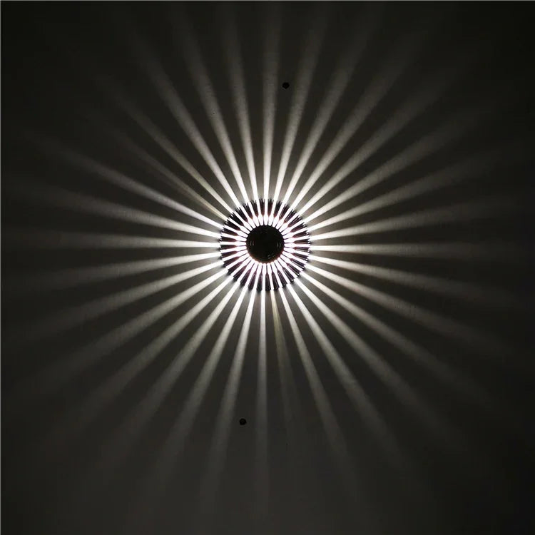 LED Aluminum Aisle Light Sunflower Corridor Lamp Decorative Light, Visible Installation 1W, Visible Installation 3W, Invisible Installation 1W, Invisible Installation 3W