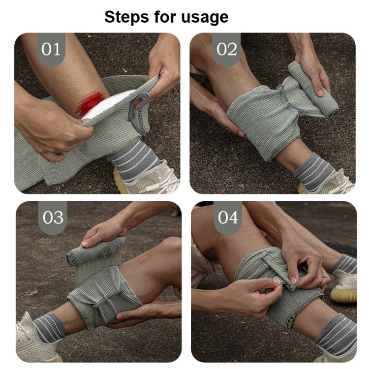 Outdoor Elastic Tourniquet Camping First Aid Vacuum Compression Bandage, Large, Small
