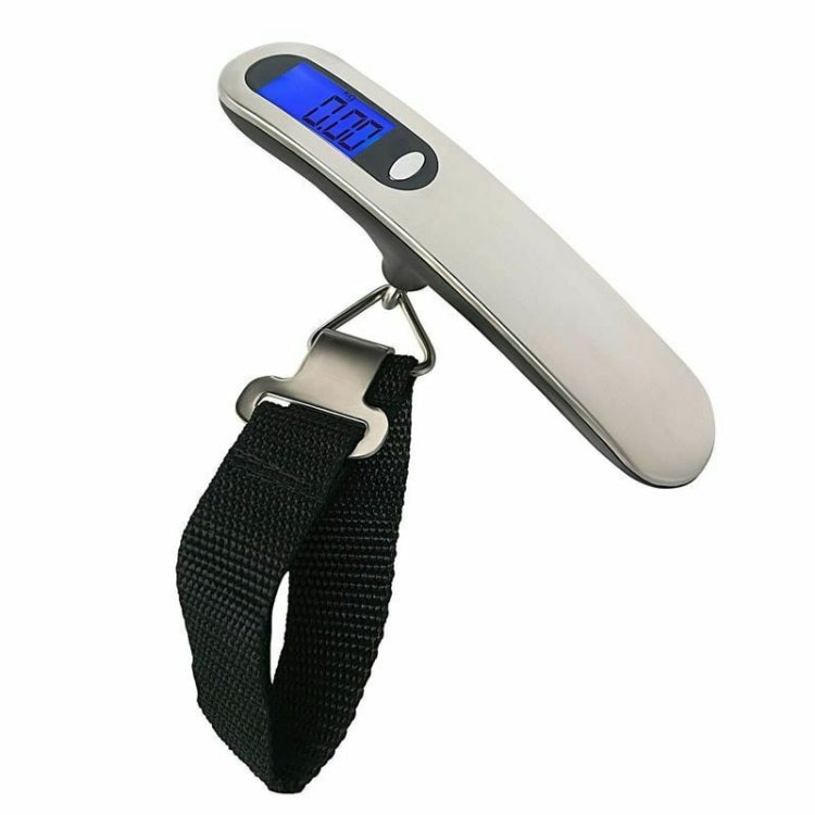 Stainless Steel Handheld Electronic Luggage Scale Portable Express Scale, Black, White