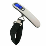 Stainless Steel Handheld Electronic Luggage Scale Portable Express Scale, Black, White