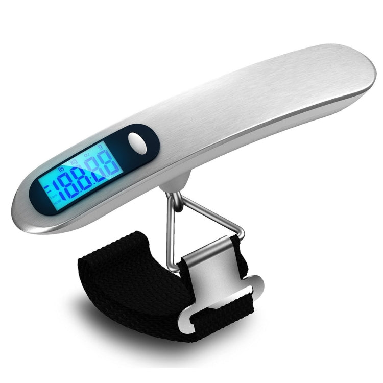 Stainless Steel Handheld Electronic Luggage Scale Portable Express Scale, Black, White