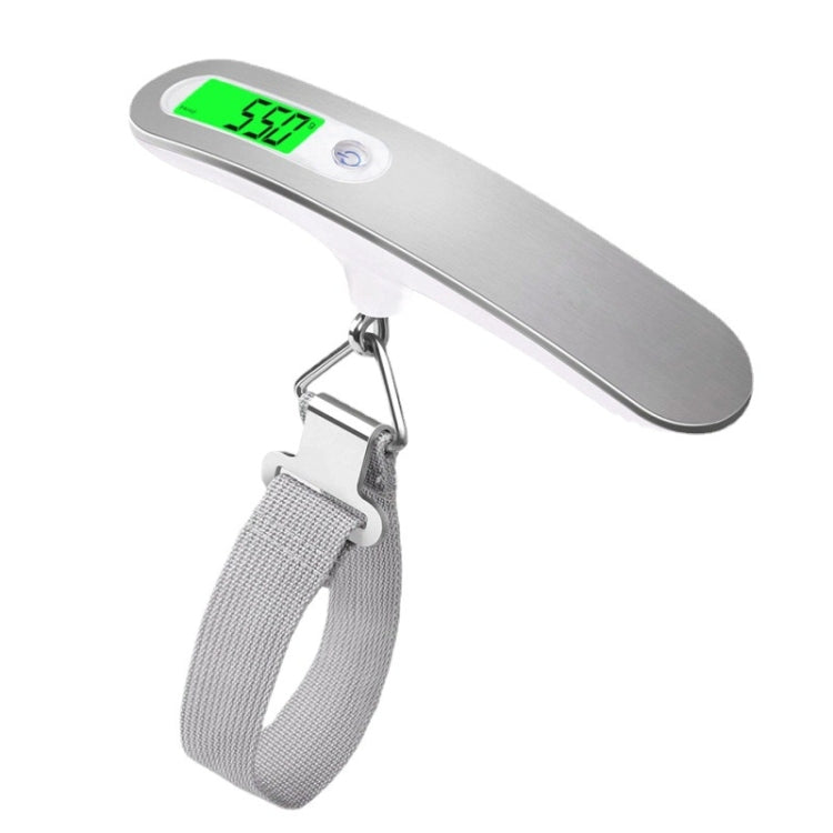 Stainless Steel Handheld Electronic Luggage Scale Portable Express Scale, Black, White