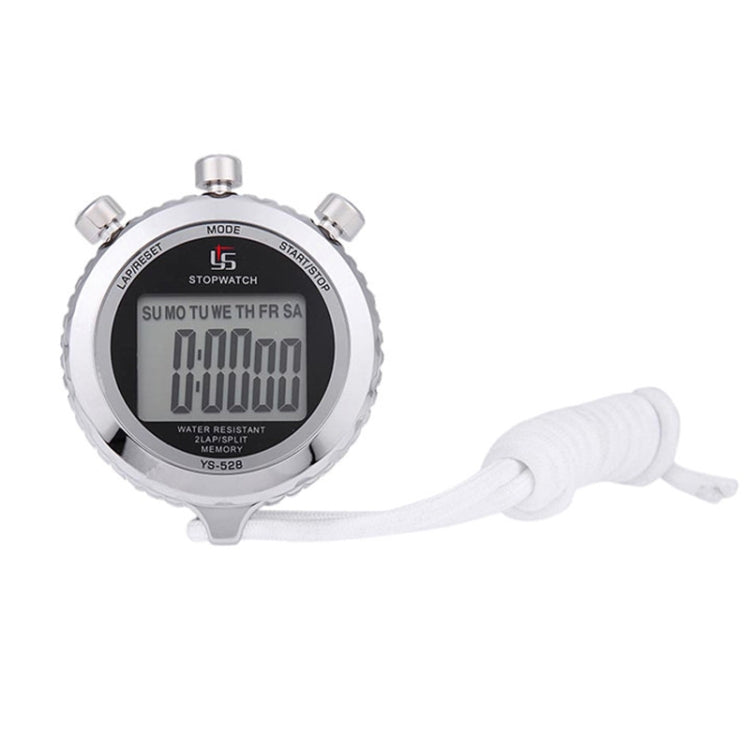 YS Metal Large Screen Display Stopwatch Fitness Sports Competition Electronic Stopwatch, YS-528 Single Row Display