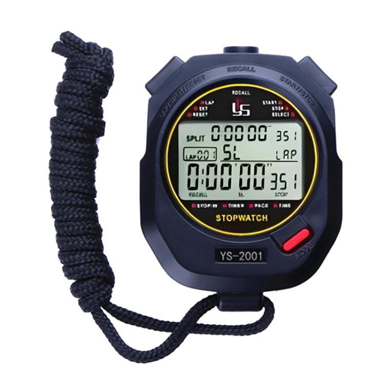 YS Millisecond Stopwatch Timer Running Training Referee Stopwatch, Style:, YS2001 100 Memory, YS2002 200 Memory