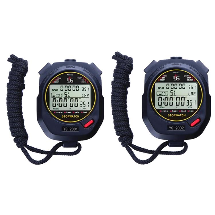 YS Millisecond Stopwatch Timer Running Training Referee Stopwatch, Style:, YS2001 100 Memory, YS2002 200 Memory